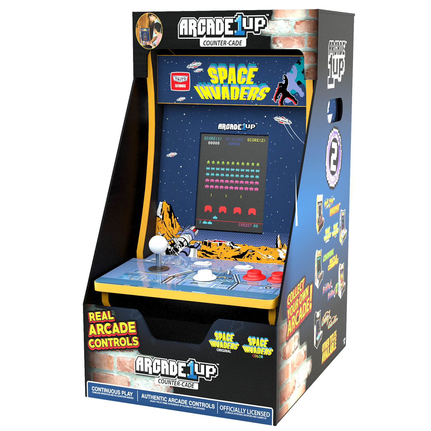 Space Invaders Counter Arcade Machine, Arcade1UP - image 6 of 8