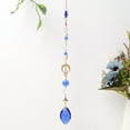 thumbnail image 5 of Visland Crystal Wind Chime Hanging Moon Dreamcatcher Diamond Prisms Dreamcatcher Rainbow Pendant Garden Decoration, 5 of 7