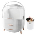 thumbnail image 1 of Makeup Organizer Large Capacity Cosmetic Storage Makeup Case with Drawer Lid, 1 of 10