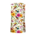 thumbnail image 3 of Womens Tank Tops Oversize Fashion Floral Print Shirts Summer Loose T-shirt Sleeveless Vest Round Neck Loose Casual Blouses Top, 3 of 5