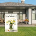 thumbnail image 3 of Amhnf Welcome Daisy Flowers In Mason Jar Garden Flag For Home Outdoor Garden Yard Decor 12x18 inch, 3 of 5