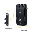 thumbnail image 2 of Labymos WAFU 026-1500 Dual Motor Smart Lock with Remote Control, Dual Battery System, Touch Operation, and Type-C External Power Backup, Black Zinc Alloy Design, 2 of 6