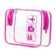 thumbnail image 1 of Bolsa de maquillaje transparente, bolsa de cosméticos multiusos con cremallera, bolsa de playa, organizador de maquillaje para Rosa roja, 1 of 9