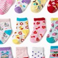 thumbnail image 4 of CAUYDY Little Kids Girls Cute Socks 12PC Set 3T 4T 5T Toddler Spring Summer Fall Winter Grip Crew Socks Sizes 3-5 Years, 4 of 4