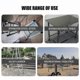 thumbnail image 3 of Square Plastic Plug Tubing Post End Cap Chair Glide 10pcs Black Plastic Square Plugs, 3 of 4