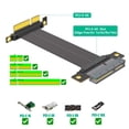thumbnail image 6 of PCIE4.0 4X Right Angle Risers Card Extender 180 Degree to 90 Degree Ribbon Extender Card for Computer Motherboard, 6 of 11