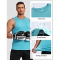 thumbnail image 5 of COOFANDY Men Workout Summer Tank Top Quick Dry UPF 50+ Sleeveless Athletic Gym Shirts Beach Swim Shirt, 5 of 6