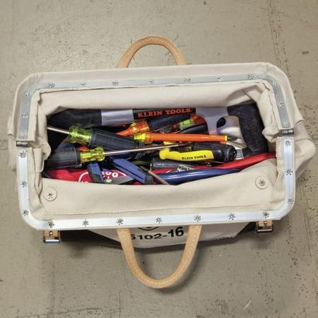 Klein Tools 5102-16 16 in. Canvas Tool Bag