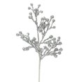thumbnail image 1 of Vickerman L180607 17 in. Silver Glitter Berry Spray, 6 per Bag, 1 of 1