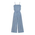 thumbnail image 4 of Iyufng Striped Summer Outfits for Women 2 Piece Spaghetti Straps Top Wide Leg Pants Suit, 4 of 7