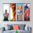 thumbnail image 4 of Póster de Anime ONE PIECE, Sanji, Roronoa Zoro, lienzo, pintura de Luffy, arte de Nami, impresión, decoración de habitación de niños, mural para colgar pergaminos, 4 of 5