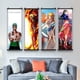 thumbnail image 4 of Póster de Anime ONE PIECE, Sanji, Roronoa Zoro, lienzo, pintura de Luffy, arte de Nami, impresión, decoración de habitación de niños, mural para colgar pergaminos, 4 of 5