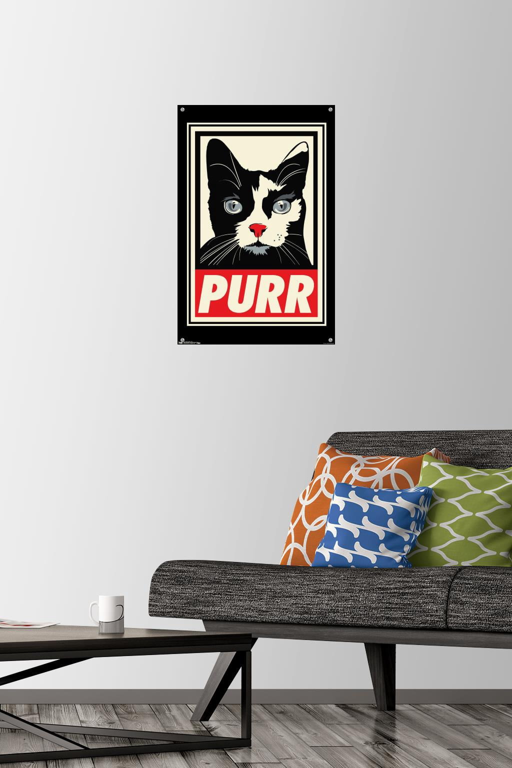 Rachel Caldwell - Purr Wall Poster with Push Pins, 14.725" x 22.375"