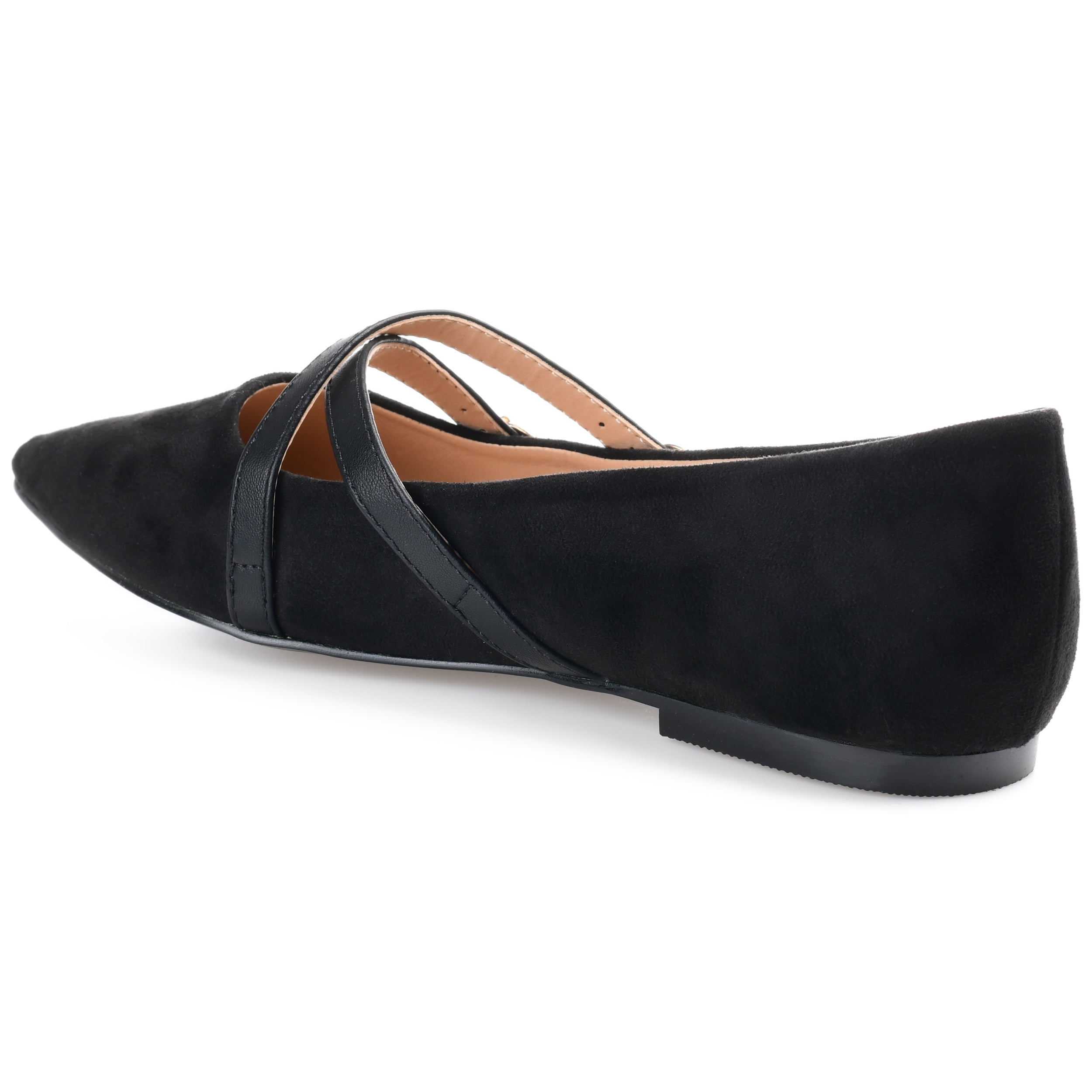 Journee Womens Patricia Slip On Pointed Toe Ballet Flats, Widths Available
