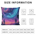 thumbnail image 5 of Autua Galaxy Space Art Decorative Throw Pillow Cover Detailed Painting Cushion for Home Couch Living Room Bed Sofa Zipper Closure 1PC 12x12in, 5 of 5