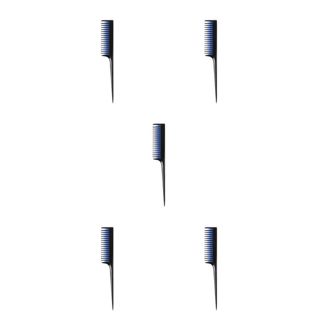 Vogacara Paquete de 2 peines de triple burla, longitud alterna, mango antideslizante, portátil, resistente al calor, prevención electrostática, púa B 5piezas Vogacara CBP235391