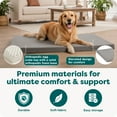 thumbnail image 5 of FurHaven Pet Products Restful Dreamer Small Orthopedic Foam Deluxe Crate Mat, Gray, 5 of 8