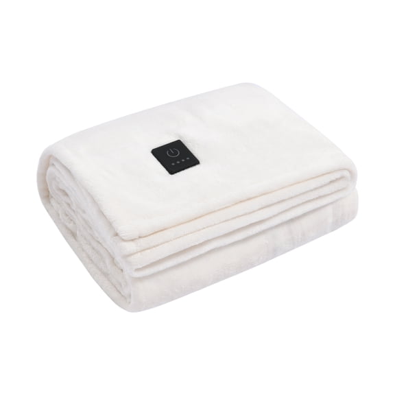 Dreamaker One-Touch Fleece Electric Heated Throw Blanket, 50x60 inches - Cozy, Machine Washable, with 4 Adjustable Heat Settings & Built-in Remote - Ultimate Comfort for Cold Nights