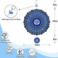thumbnail image 3 of Liranovly Evil Eye Wind Spinner-3D Metal Hanging 12 Inch Spinfinity Wind Spinners, Gifts for Women/Men, for Outdoor & Indoor Decorations, 3 of 6