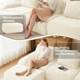 thumbnail image 4 of Alvantor 82" Cloud Modular Sectional Sofa Loveseat Deep Seat Flannelette Boneless Couch for Living Room Bedroom Cream, 4 of 11