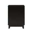 thumbnail image 2 of 18" Solid Wood 1-Drawer Framed Nightstand - Black, 2 of 6