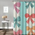 thumbnail image 2 of Patifu Hearts Bows Bathroom Décor Set with Hooks, 100% Polyester Stylish Shower Curtain, Waterproof and Easy to Install, Chic Modern Bathroom Decor, HD Print, Machine Washable 60"x72, 2 of 7