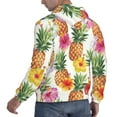 thumbnail image 6 of Balery Hawaiian Pineappl Pattern Mens Hoodie Kangaroo Pocket Hoodie Pullover Hooded Sweatshirt Ideal for Daily Wear Travel and Home-Large, 6 of 7