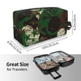 thumbnail image 3 of Uemuo Camouflage Skull Pattern Portable Toiletry Bags with Handle, Waterproof travel Make up Bags for Women, Large Capacity Travel Cosmetic Bags, 3 of 9
