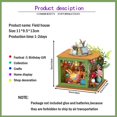 thumbnail image 4 of Kit de casa de muñecas en miniatura para hacer tú mismo, casa de muñecas de madera con luces LED, 4 of 8