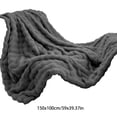 thumbnail image 4 of Thick Fleece Blanket Fleece Throw Blanket For Couch Soft Warm Fluffy Cream Solid Color Blanket for Home Office Couch, 4 of 7