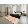 thumbnail image 4 of Ahgly Company Indoor Square Abstract Orange Solid Area Rugs, 6' Square, 4 of 6