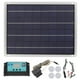 thumbnail image 1 of Kit de cargador de batería de panel solar, panel solar de silicio monocristalino de 20 W, 18 V, 50 A, MPPT, controlador estabilizador de voltaje USB dual para vehículos recreativos al aire libre, 1 of 5