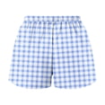 thumbnail image 5 of Y2k Plaid Shorts Baggy Boxer Shorts for Women Elastic Waist Casual Loungewear Bottom Gingham Pajama Shorts Sleepwear, 5 of 5