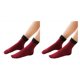 thumbnail image 3 of Minnieouse 1 par de calcetines térmicos para mujer, medias de terciopelo para clima frío, calentador de pies informal, , cómodo, grueso, rojo Vino rojo 2Conjunto, 3 of 6