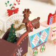 thumbnail image 4 of Adorno De Tren De Juguete Pintado Tren de madera modelo encantador juguete lindo para la mesa del hogar 2023 regalos de Navidad multicolor, 4 of 5