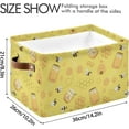 thumbnail image 3 of GZHJMY Bee Honey Storage Bin for Toy Storage Basket Dirty Clothes Sundries Office Home Closet Shelf Cube Box Waterproof Laundry Basket Collapsible Organizer, 3 of 7
