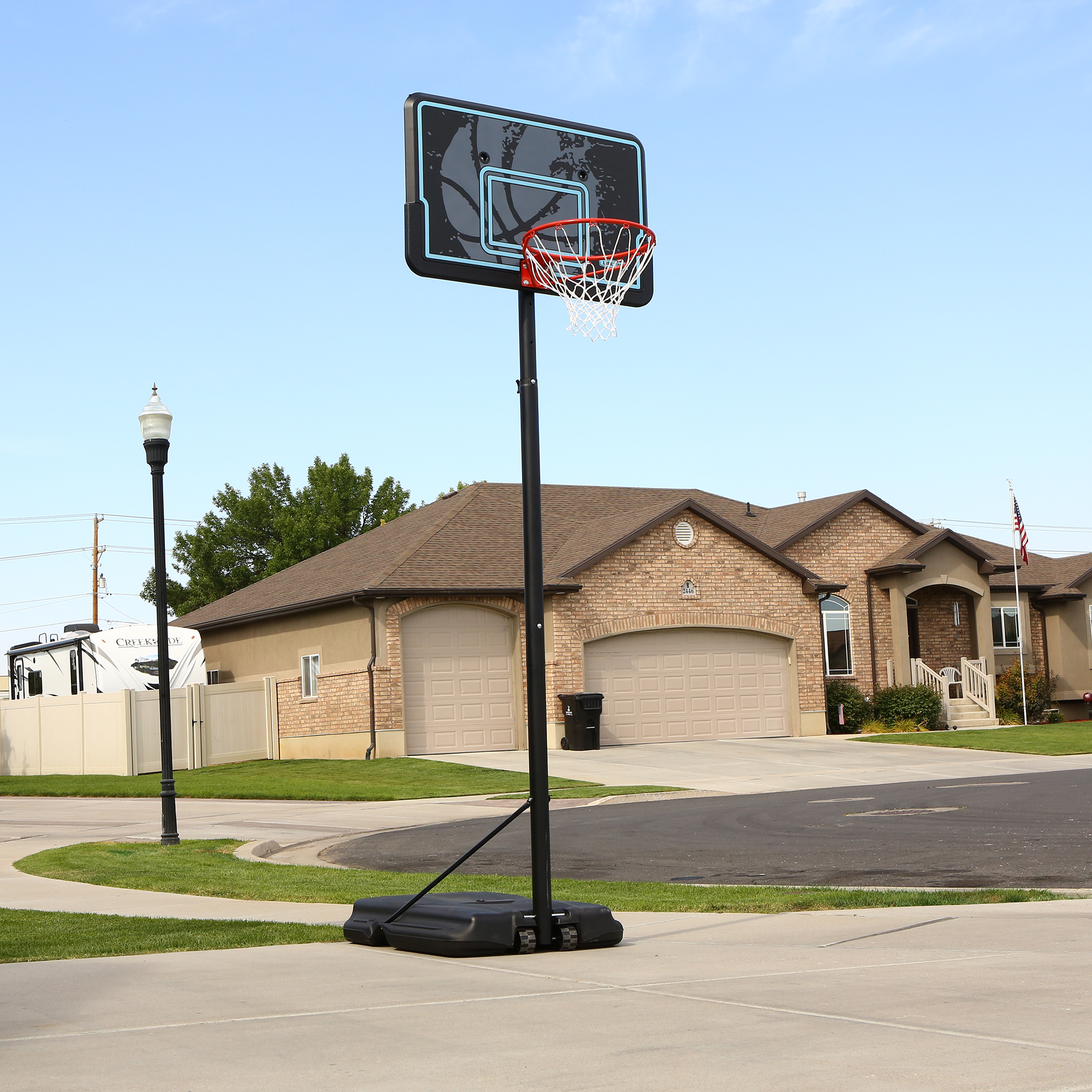 Lifetime Adjustable Portable Basketball Hoop, 44 inch HDPE Plastic Impact® (90759) - image 3 of 17