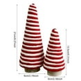 thumbnail image 3 of Christmas Table Decorations Mini Christmas Trees Yarn Trees Mini Christmas Trees Yarn Trees Red and White Farmhouse Decor for Indoor Room Kitchen Home Tiered Tray Decor 2 Pcs, 3 of 6