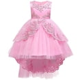 thumbnail image 1 of Ropa para niños Vestido para niños Vestido de princesa Vestido de encaje bordado para niña Vestido de cola para niña de flores, 1 of 6