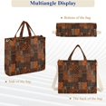 thumbnail image 6 of FORMRS Womens Corduroy Tote Bag Crossbody Shoulder Purse Handbag with Detachable Strap, Abstract Tribal Pattern, 6 of 7