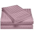thumbnail image 3 of Home Sweet Home Dream Striped 1200 TC Egyptian Cotton Deep Pocket Bed Sheet Set Lilac Hypoallergenic,Fully Elasticized Fitted Sheet,Cooling Twin, 3 of 5