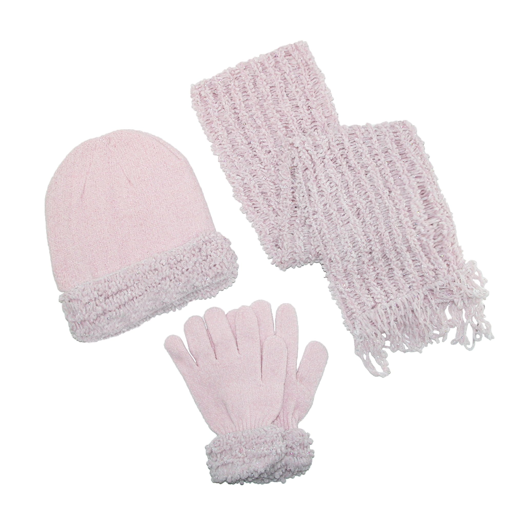 ladies hat and gloves set
