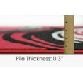 thumbnail image 6 of HR Circle Pattern Area Rug 5x7 Geometric Contemporary Modern red Black & Grey Carpet Comfy shed Free Stain Resistant, 6 of 7
