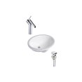 thumbnail image 1 of DROP Bath and Kitchen DR091147 Undermount Bathroom Sink Set, 1 of 5