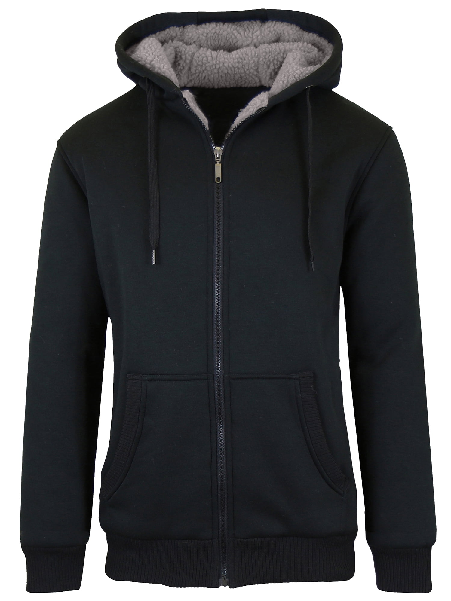 Sherpa lined hoodie mens