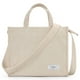 thumbnail image 1 of (Pedido para Tamaño Grande) Bolso Mano Pana A La para Mujer Bolso Hombro Retro (Beige) Albaricoque DXRB09, 1 of 9