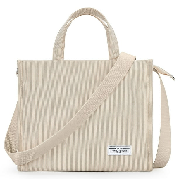 (Pedido para Tamaño Grande) Bolso Mano Pana A La para Mujer Bolso Hombro Retro (Beige) Albaricoque DXRB09