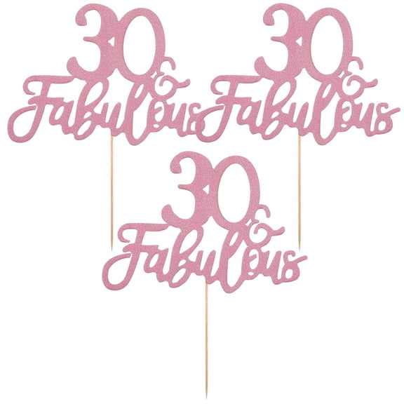 Milisten Birthday Cake Happy Birthday Sign Rose Gold Cake Topper Glitter Decorations For Rose Gold Parties
