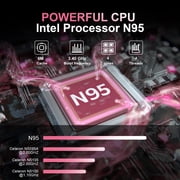 15.6 Laptop,Intel N95,8GB RAM,512GB SSD,Windows 11 Pro Work Computer,Fingerprint Reader,Backlit Keyboard,Rose