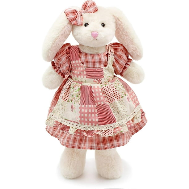 LAPIN EN PELUCHE avec tenue poupée de lapin de Pâques pour la